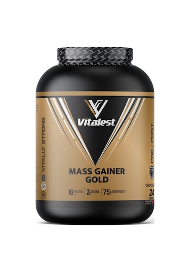 Mass Gainer Çikolata Aromalı 2400G. Karbonhidrat Tozu 24 Servis