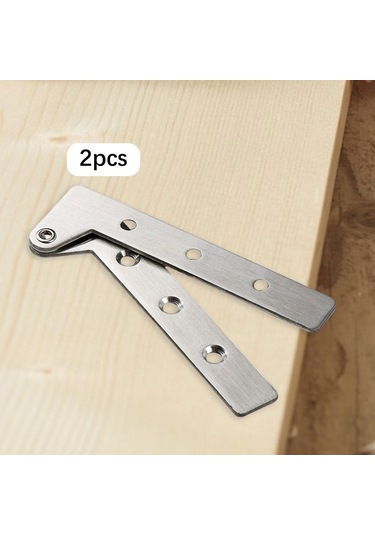 Homyl 2pcs Paslanmaz Çelik Görünmez Katlanır Raf Menteşeleri M