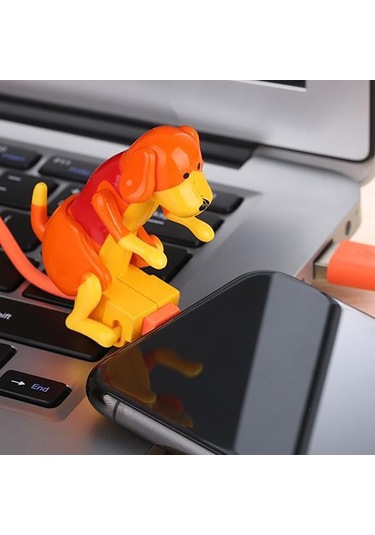 Turuncu Vaorlo Sevimli 'spor' Köpek Şarj Kablosu Mikro Tip-c Ios Desteği Veri İletimi Yüksek Kaliteli Usb Hızlı Şarj Kablosu For Type-c