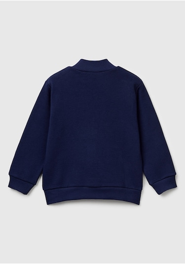 Benetton Erkek Bebek Sweatshırt Lacivert