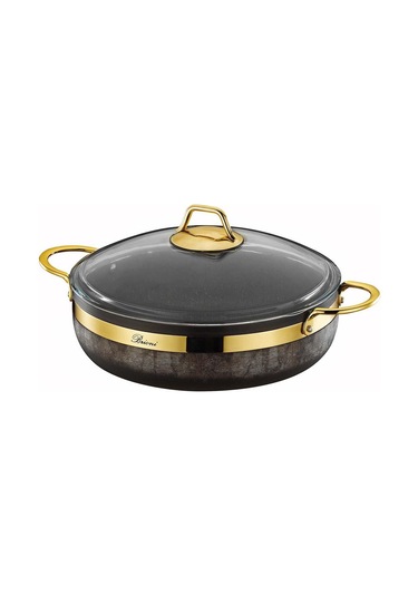 Brioni Royal Stone Tencere Seti 7 Parça Kumtaşı& Altın