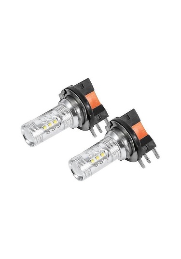 2 Adet 80w H15 Led Ampul Beyaz Araba Far Ampulleri Led Gündüz Farı Ampulü Değişimi