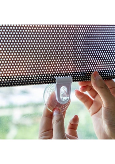 Gümüş Vantuzlu Mutfak Güneşlik Blok Uv Perdeler Karartma Perdesi Pencere Perdeleri Stor Perde