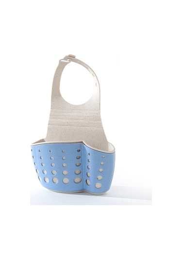 Kuaför Mutfak Lavabo Organizer: Çift Katlı Ayarlanabilir Düğmeli Sponge Sulama Rakusu - İskandinav Mavi Diğer Diğer