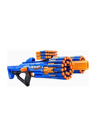 X-shot Insanity Berzerko 8 Atış 96 Dart 2'li Paket, 27 M Menzil Nerf, Oyuncak Tabanca Mavi