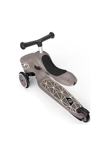 Scoot And Ride Highwaykick 1 Lifestyle Scooter - Brown Lines 210621-96605