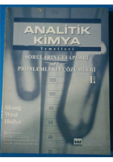 Analitik Kimya Temelleri Çözümlü Prob. Cilt 1 Skoog-West-Holler