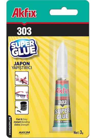 Akfix 303 Süper Japon Yapıştırıcısı 3 Gr