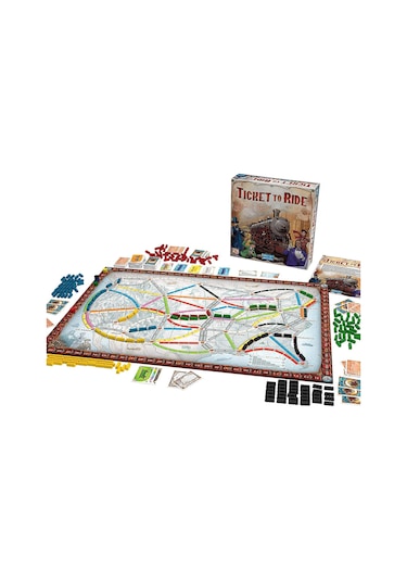 Yifomall "eğlenceli Tren Yolculuğu: Ailece Oynanabilen Strateji Oyunu - Kuzey Amerika Haritası İle Macera" Çok Renkli