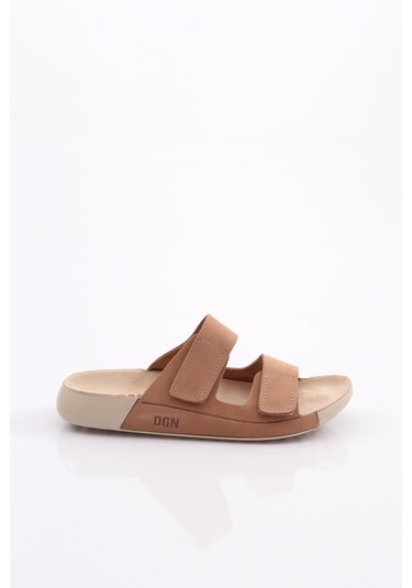 Dgn P27 Kadin Çift Bantli Terlik P27-1512-R0175 Bej