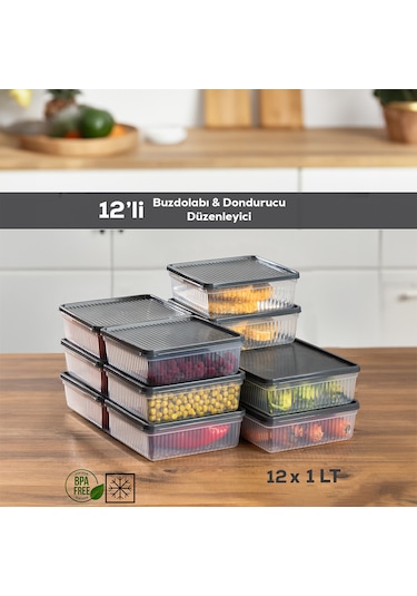 Porsima 1180 12li Nofrost Buzdolabı Düzenleyici Saklama Kabı Antr