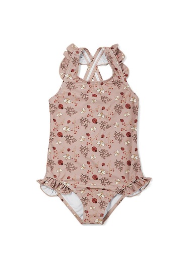 Nuuroo Ariel Fırfırllı Uv Korumalı Kız Mayo Etnik Nu277 Çok Renkli