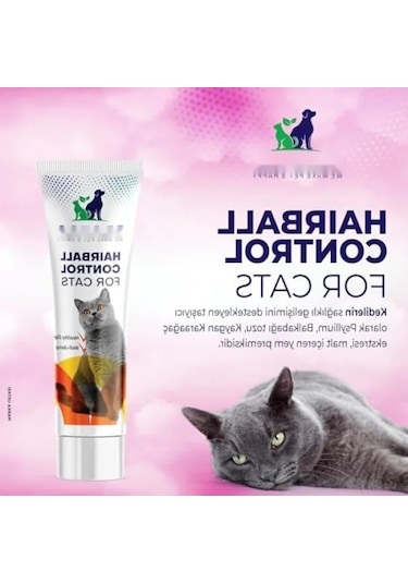 Kedi Tüy Yumağı Önleyici Multivitaminli Malt Macun, 100 Ml