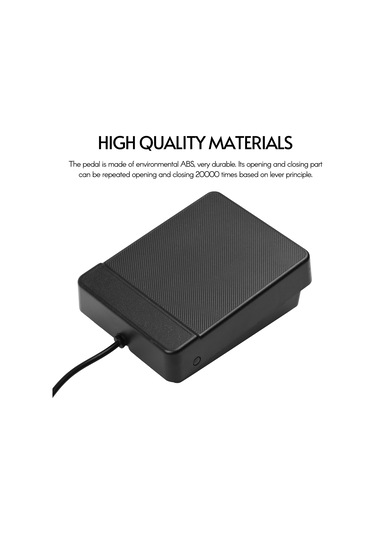 Xindoker Müzik Aleti Sürekli Pedalı - 6.35mm Bağlantı, Sessiz Tasarım, Anti Kayma Dizaynı, Abs Malzeme - Elektronik Davul, Piyano Ve Klavyeler İçin