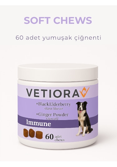 Vetiora Köpekler İçin Sindirim Ve Bağışıklık Sistemi Güçlendirici Immune Ödül Maması Formunda, 150 Gr