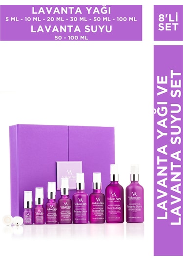 Lavanta Seti (Lavanta Yağı 5 ml - 10 ml - 20 ml - 30 ml - 50 ml - 100 ml & Lavanta Suyu 50 ml - 100 ml)
