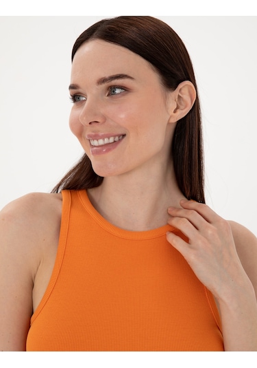 Pierre Cardin Kadın Turuncu Bluz Örme 50306947-vr051 Turuncu