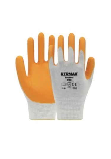 Nitril Kaplı Polyester Eldiven Rt3 Beyaz Sarı No:9 Rtrmax 5 Adet