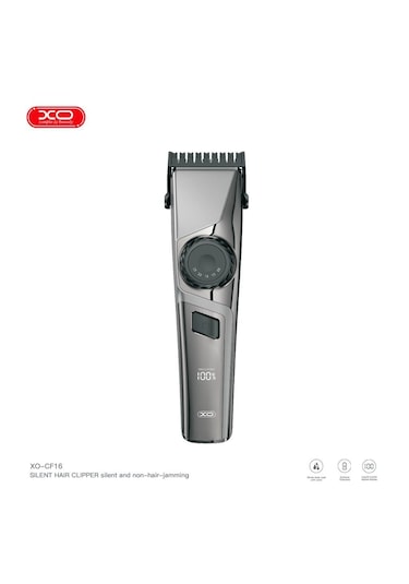 Xo-cf16 Suya Dayanıklı 3 Kademeli Titanyum Kaplama Seramik Bıçaklı 6 Başlıklı Şarjlı Profesyonel Saç Sakal Tıraş Makinası