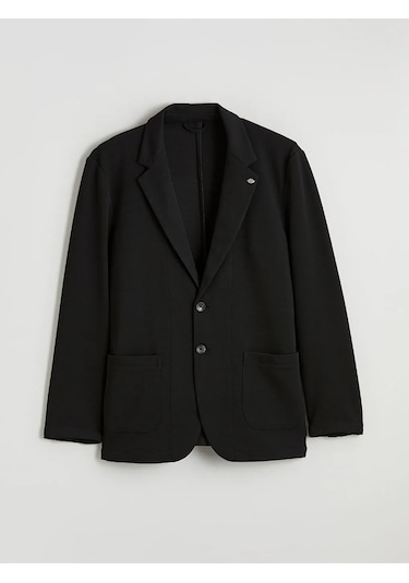 Lc Waikiki Siyah Dar Kalıp Erkek Blazer Ceket