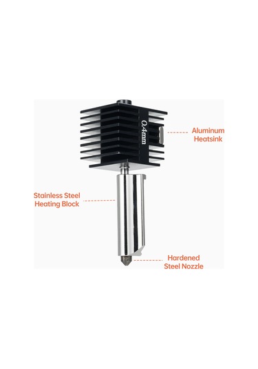 Jeemson Bambu Lab A1/a1mini Uyumlu 0.6mm Sert Çelik Nozzle Isı Ucu Seti, 3d Yazıcı Ekstruder Değiştirme Parçası, Silikon Kapaklı