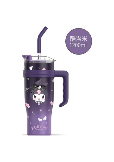 Aurora Büyük Mac Buz Bardağı Termal Bardak Saplı Büyük Kapasiteli Bardak Mor