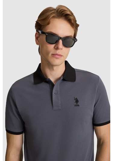U.S. Polo Assn. U.s. Polo Assn. Erkek Antrasit Tişört Basic 50326978-vr006