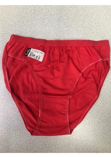 12'li Paket Bayan Kadın Düz Fosforlu Bikini Külot Asorti Kilot 001