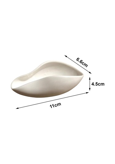 Suntek Ev Büfe Beyaz Için Seramik Dozaj Kabı Porselen Tek