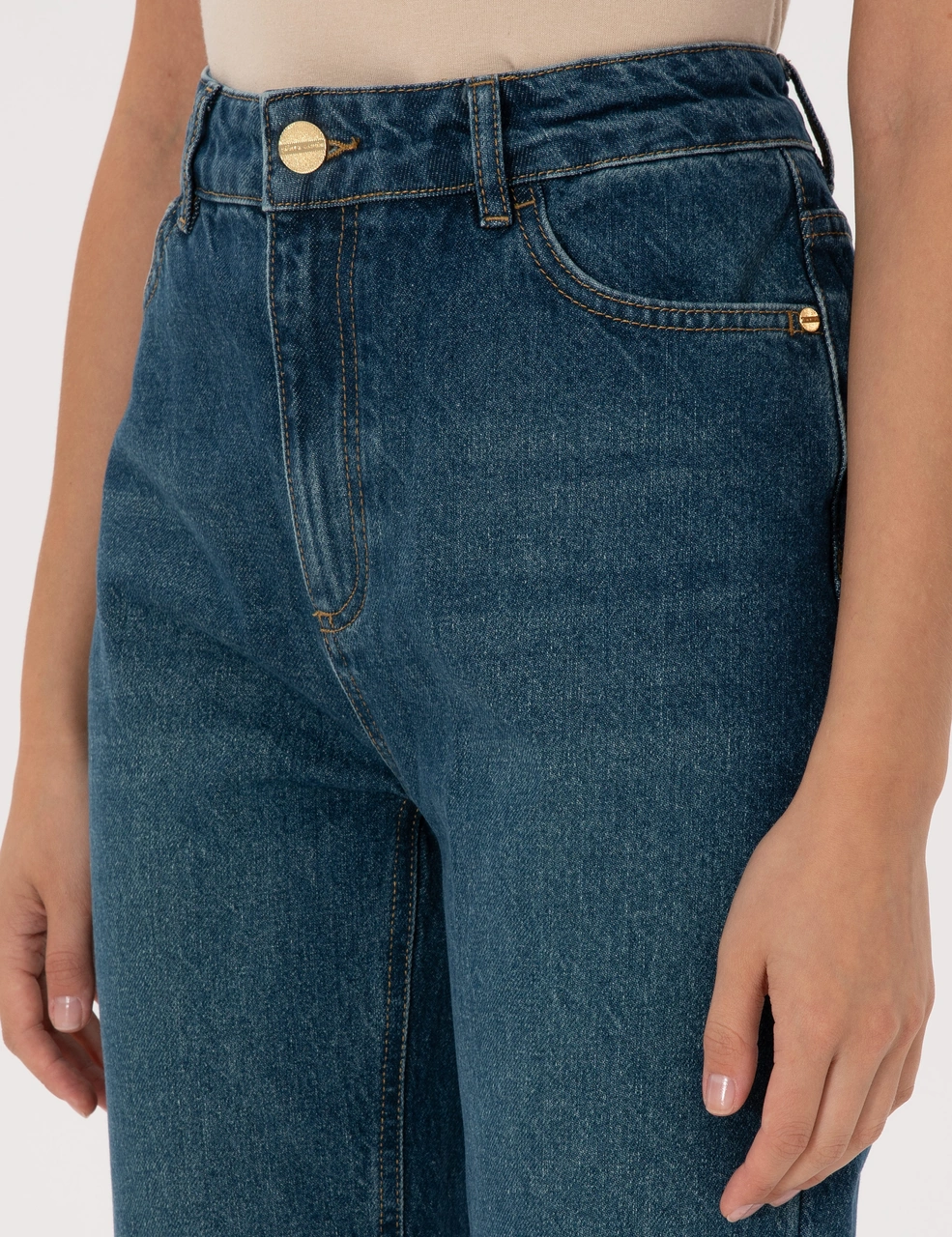 Pierre Cardin Kadın Mavi Pantolon Jean 50318237-vr036 Mavi