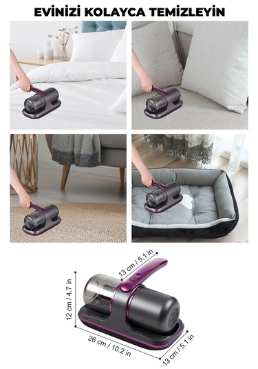 Robo S5 Pro 10.000 Pa Yüksek Emiş Gücü Şarjlı El Süpürgesi