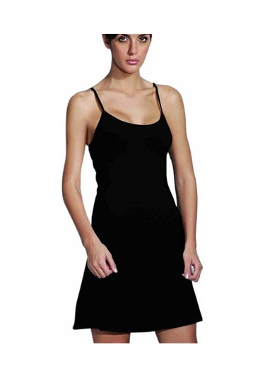 Doreanse Askılı Bayan Kombinezon 11128 Siyah