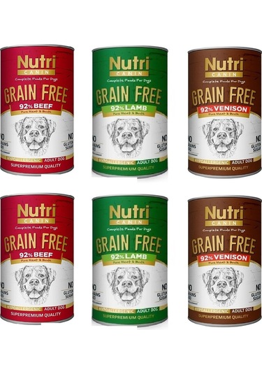 Nutri Canin Tahılsız 3 Çeşit Karma Köpek Konserve 6 x 400 G