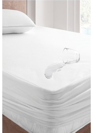 Bebesi Çift Kişilik Fitted Alez 220x200+30 Cm Sıvı Geçirmez Micro Kumaş Beyaz