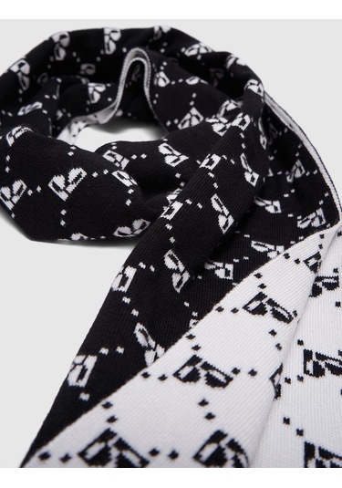 Perspective Siyah - Ekru Kadın Atkı 22470009 001