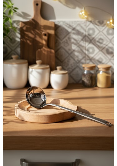 Snippy Boon - Tezgah Üstü Kirli Kaşıklık Kepçe Kaşık Altlığı Soft Ahşap