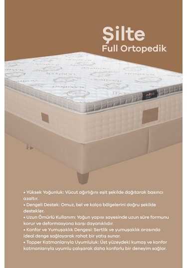 Full Ortopedik Bambu Sünger Yatak Pedi Yatak Şiltesi Yer Yatağı Çift Kişilik