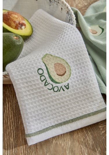 Karaca Home Avocado %100 Pamuk Mutfak Havlusu 2 Parça Yeşil - 200.22.11.0067