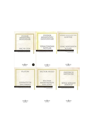 6 Kitap Set Suç Ve Ceza-sokrates'in Savunması Yeraltından Notlar