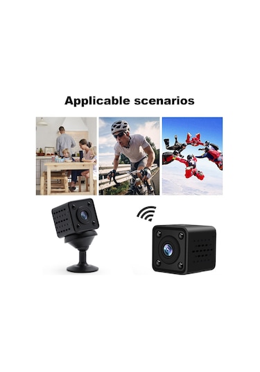 Suofeng Hdq9 Mini Kamera: 1080p Hd Wifi, Gece Görüşü, 360 Döner Tutucu, Spor Ve Outdoor Kullanıma Uygun Mini Kameralar