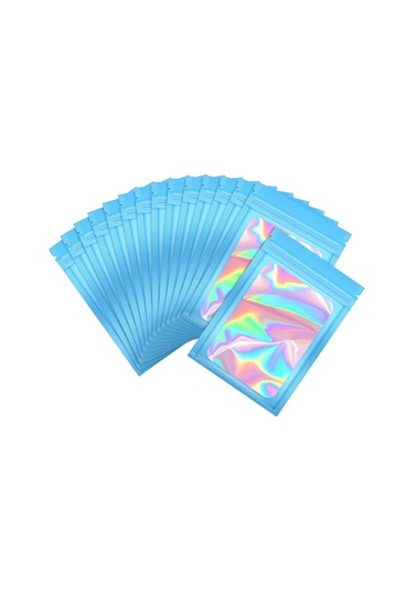 Suntek Magideal 100 Adet Açılıp Kapanabilir Koku Folyo Kese Mavi