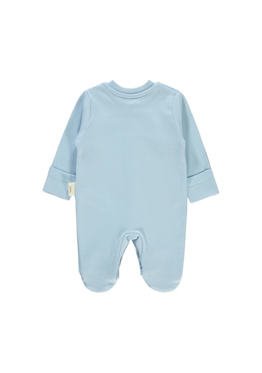 Civil Baby Prematüre Organik Patikli Tulum Mavi