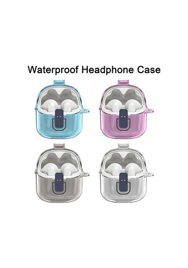 Novahub Şeffaf Kulaklık Koruyucu Kılıf Toz Geçirmez Su Geçirmez Aşınmaya Dayanıklı Koruyucu Kılıf Jbl Tune Flex Kulaklıklar İçin Mor Mor