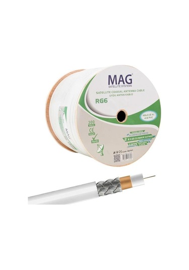 Mag Rg59 Fa Mini Dual Bitişik Kablo 300 Mt