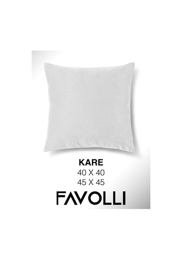 Br Favolli Kadife Dokulu Beyaz Rebnk Kırlent Kılıfı Dream Serisi Punch Için Uygun Gizli Fermuar Beyaz