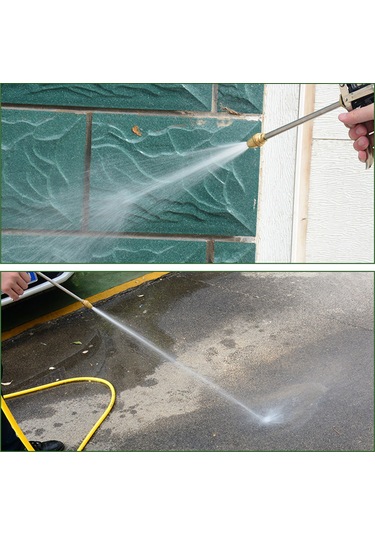 Geeksen Yüksek Basınçlı Araç Yıkama Tabancası - 4 Ayarlı Püskürtme Modlu Bakır Gövdeli