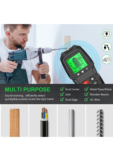 Conventions1 Duvar Tarayıcı 7'si 1 Arada Lcd Elektronik Dedektör