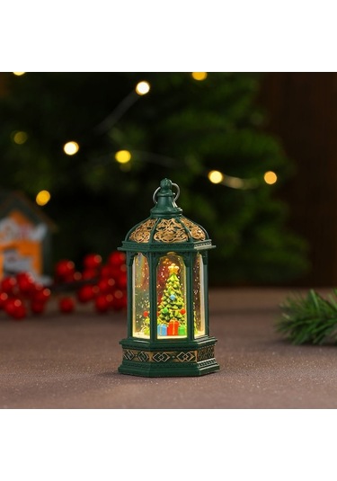 Novahub Ys Yeni Yaratıcı Süsleme Parlayan Noel Mum Masaüstü Lambası Lambası Lamba Gece Altıgen 14 Np 14