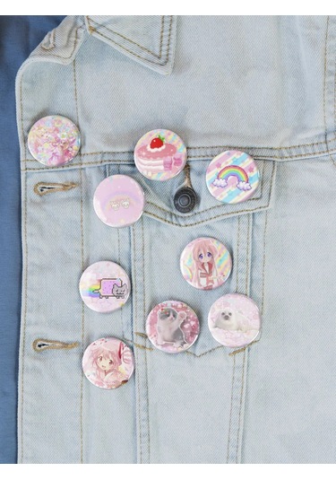 Anikoya Cutecore Sırt Çantası Rozetleri 327521740 Pembe