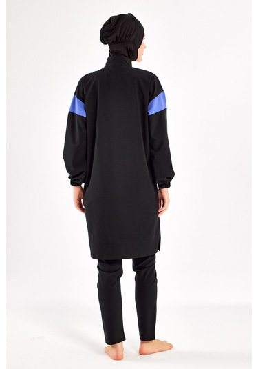 Spor Likra Tam Kapalı Tesettür Mayo 1226 Siyah09 Siyah09